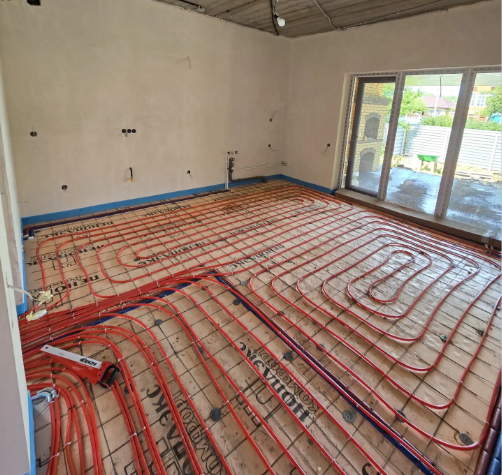 Монтаж тёплого пола